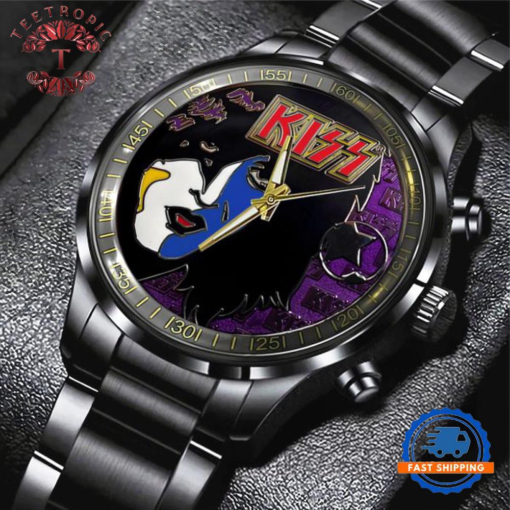 KISS World Tour Must Have for Fans Black Stainless Steel Watch