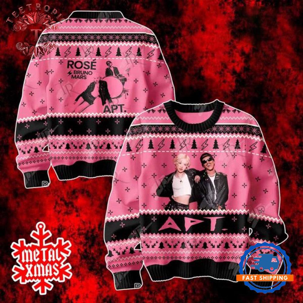 BLACKPINK Rose x Bruno Mars Ugly Xmas Sweater