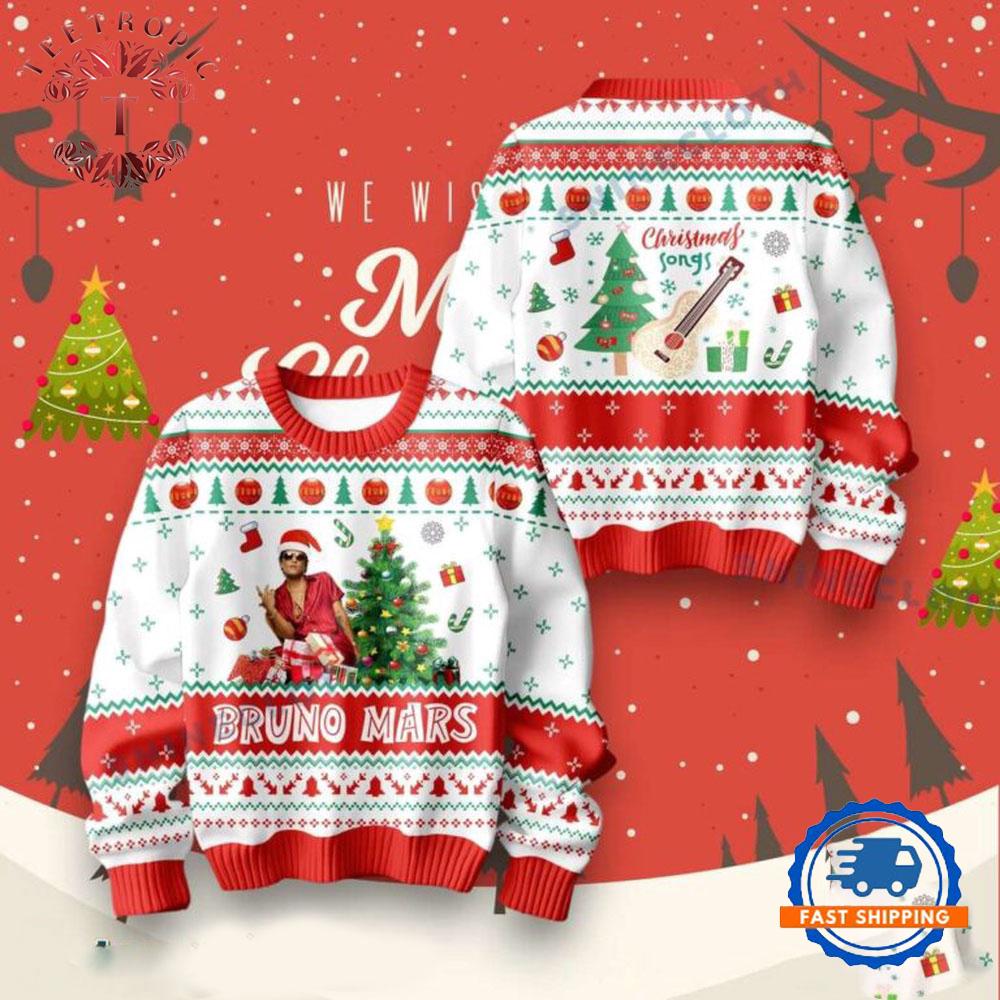 Bruno Mars Christmas Songs Ugly Sweater
