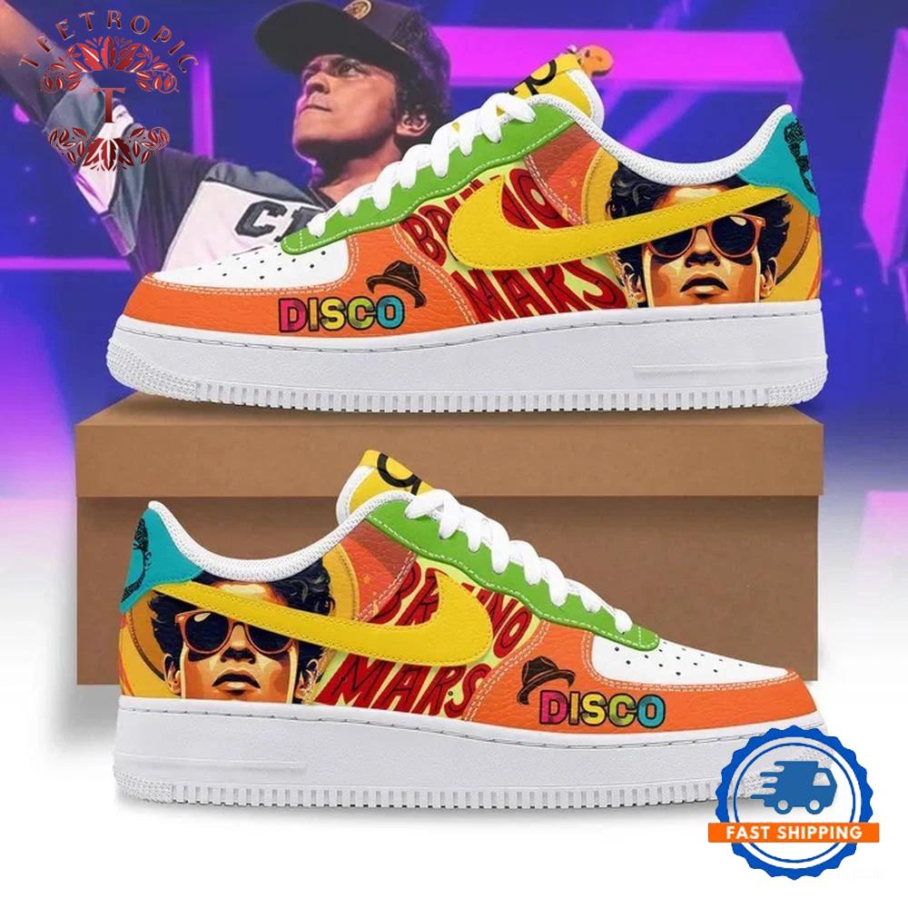 Bruno Mars Disco Air Force 1 Shoes Sneaker