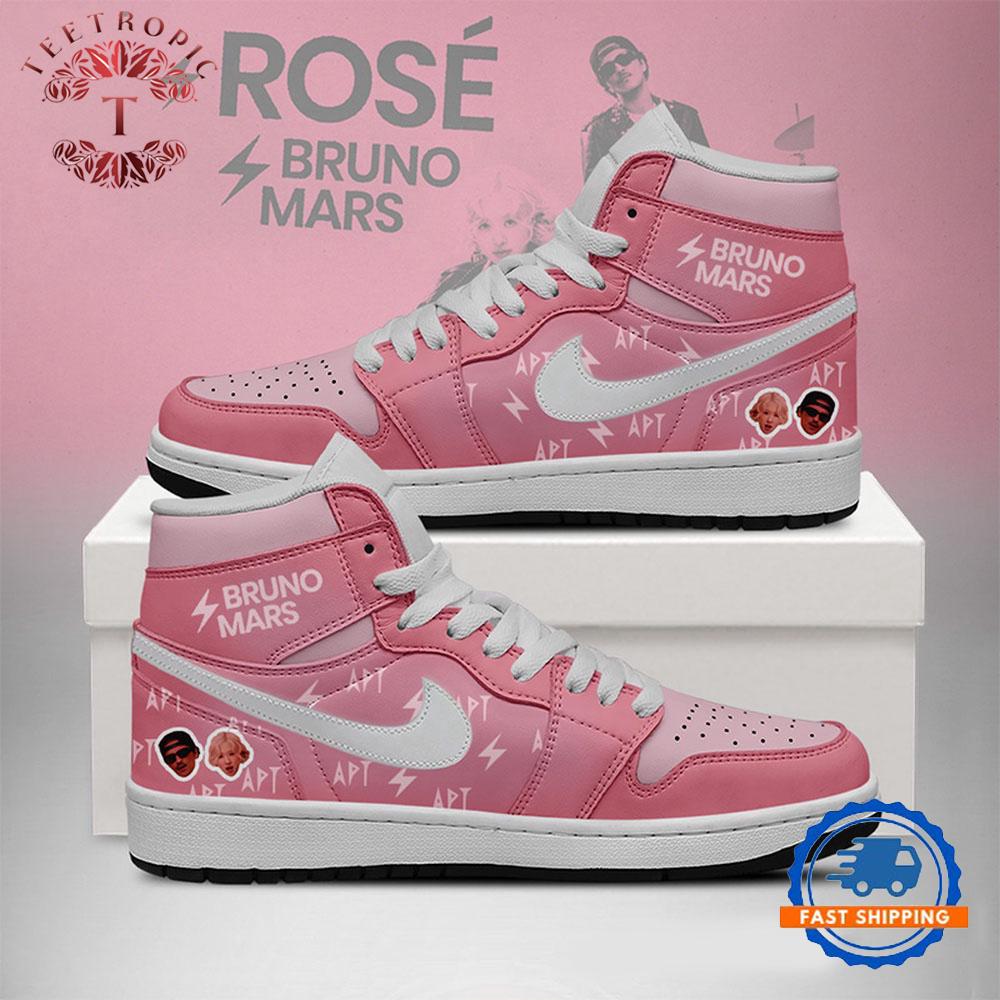 Bruno Mars x Rose Air Jordan 1 Hightop Shoes