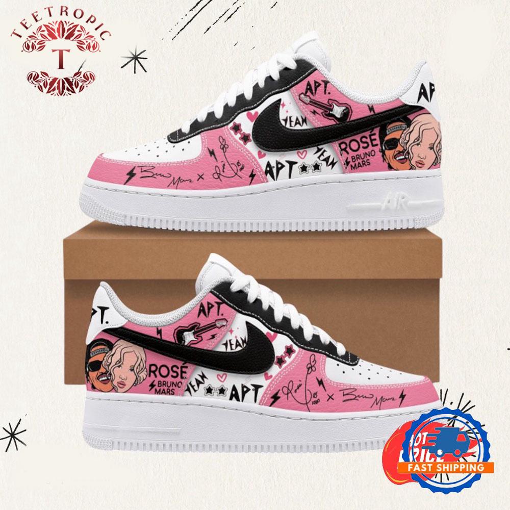 Bruno Mars x Rose Custom Air Force 1  Shoes Sneaker