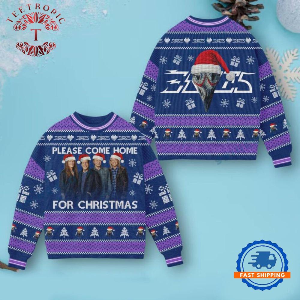 Eagles Band Please Come Home For Christmas Ugly Sweater