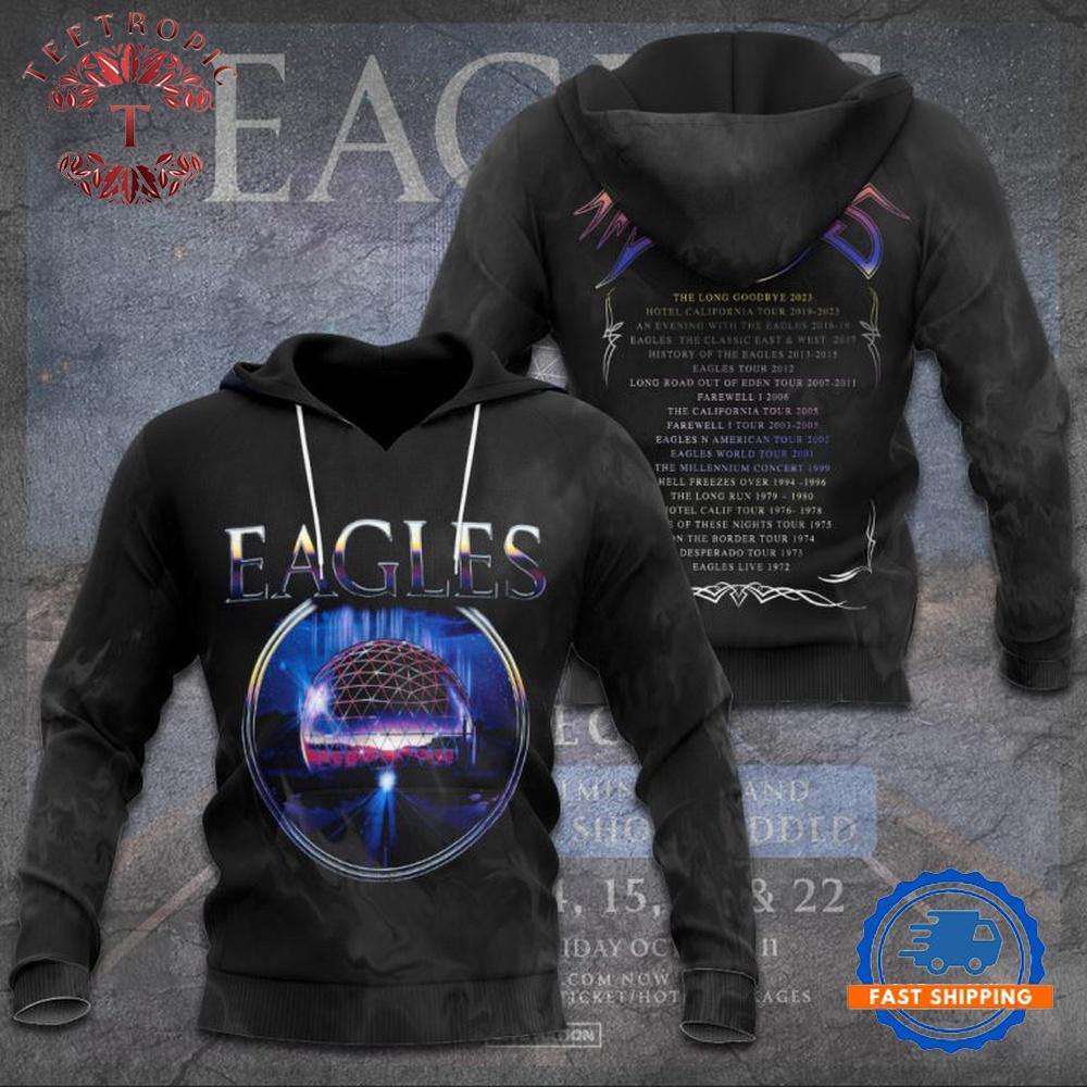 Eagles Band Retro Timeless Rock Style 3D Hoodie