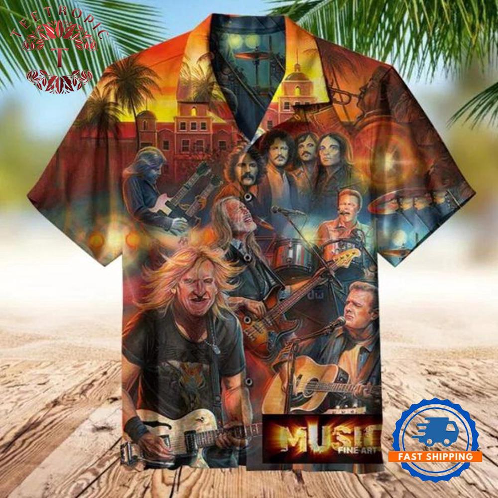 Eagles Hotel California Collectible Hawaiian shirt