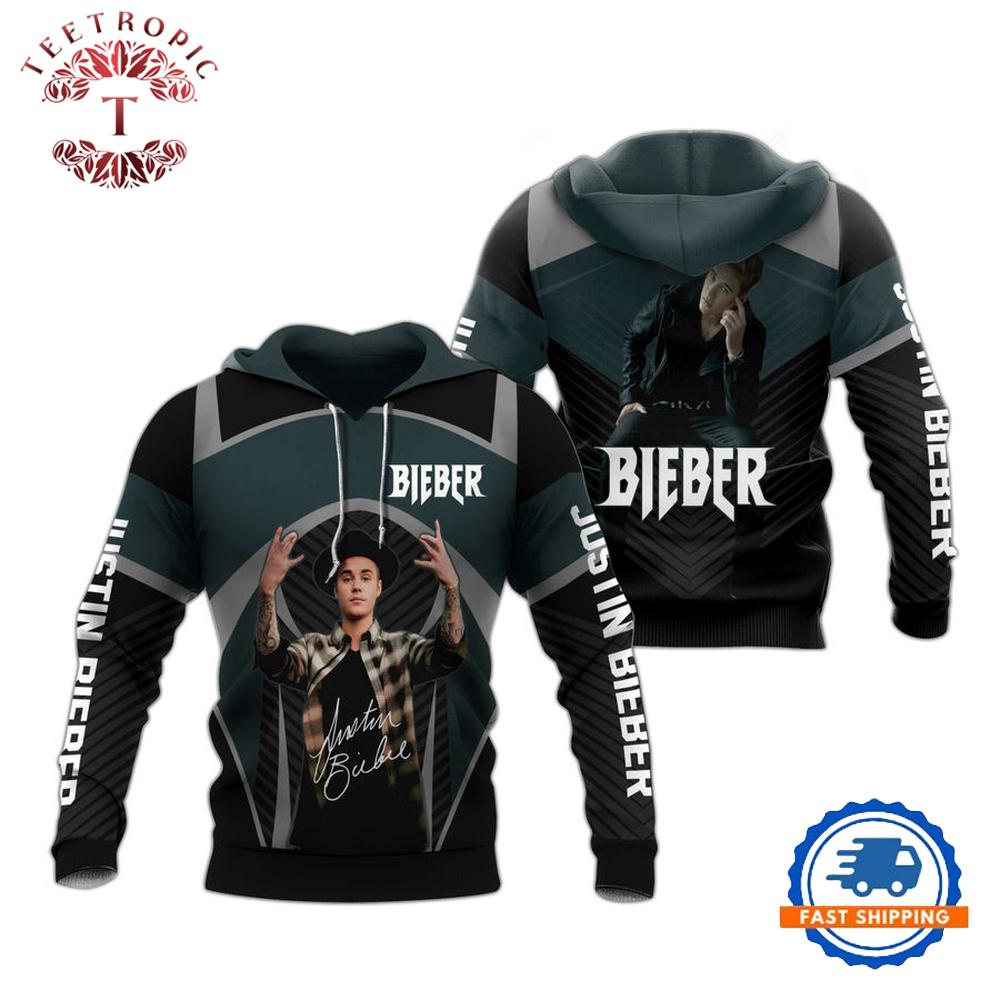 Justin Bieber All Over Print Hoodie, Everyday Graphic Hoodie Gift