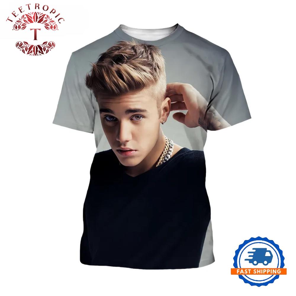 Justin Bieber Music Graphic Design 2025 3D Shirt