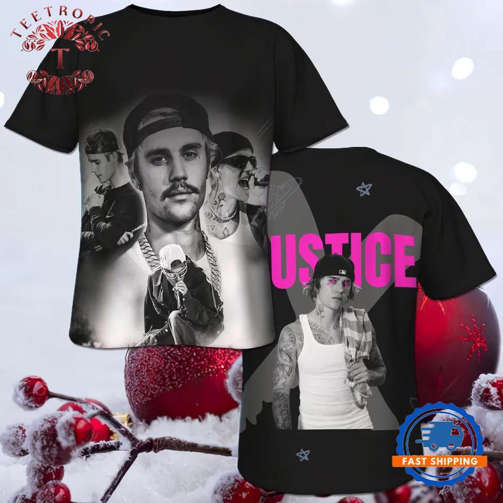 Justin Bieber Novelty Music 3D Shirt