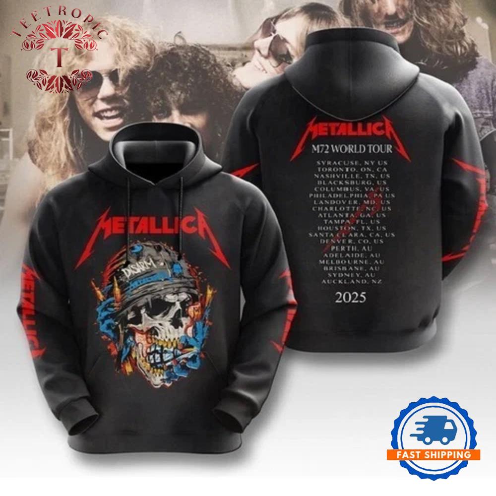 Metalica M72 World Tour Limited Hoodie Shirt