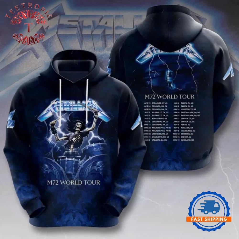 Metalica M72 World Tour Limited Hoodie Shirt