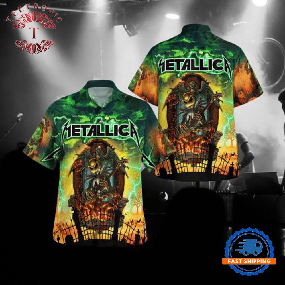 Metallica Jack Skellington Trendy Summer Hawaiian Shirt