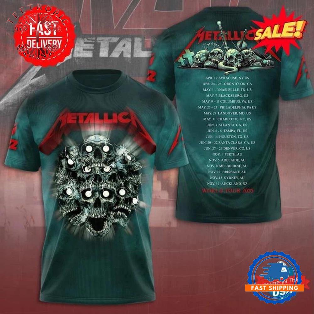 Metalica M72 World Tour Limited Hoodie Shirt