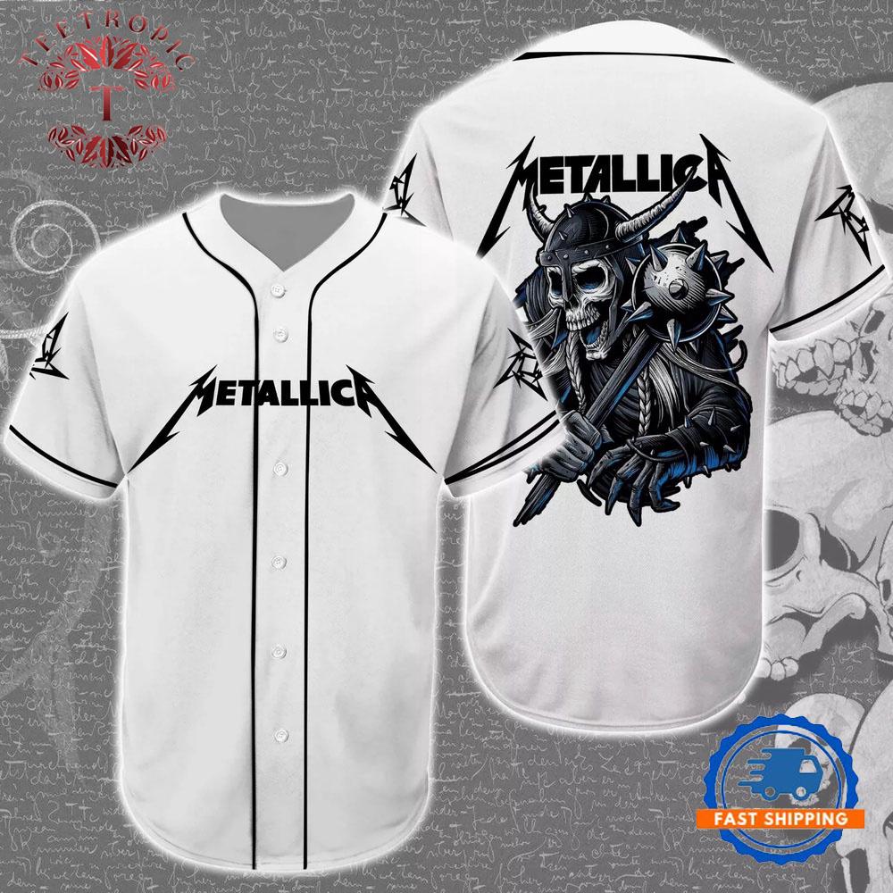 Metallica Metal M72 Rock Band Baseball Jersey Shirt