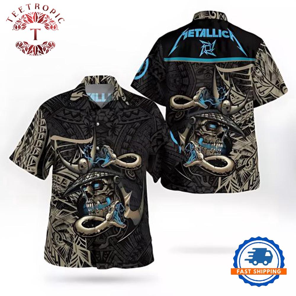 Metallica Samurai Warrior Trendy Summer Hawaiian Shirt