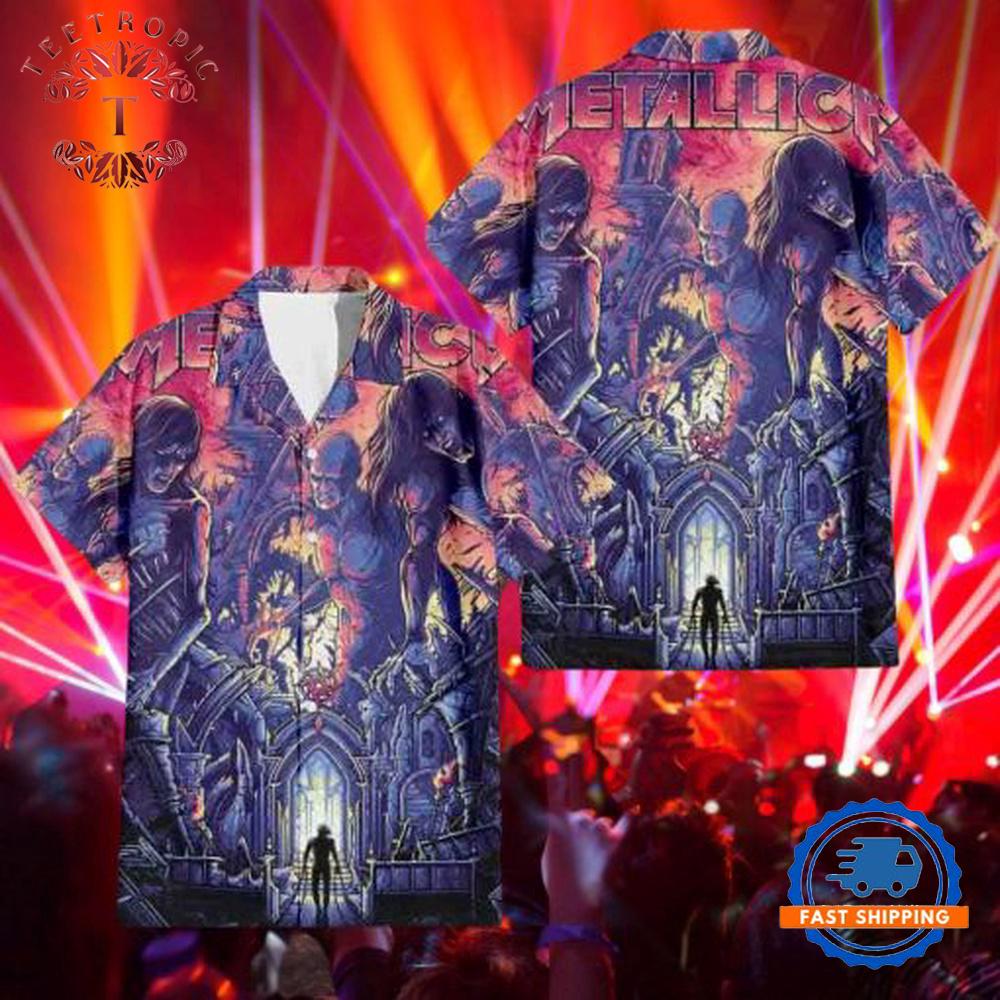 Metallica The Unforgiven Summer Tour Hawaiian Shirt