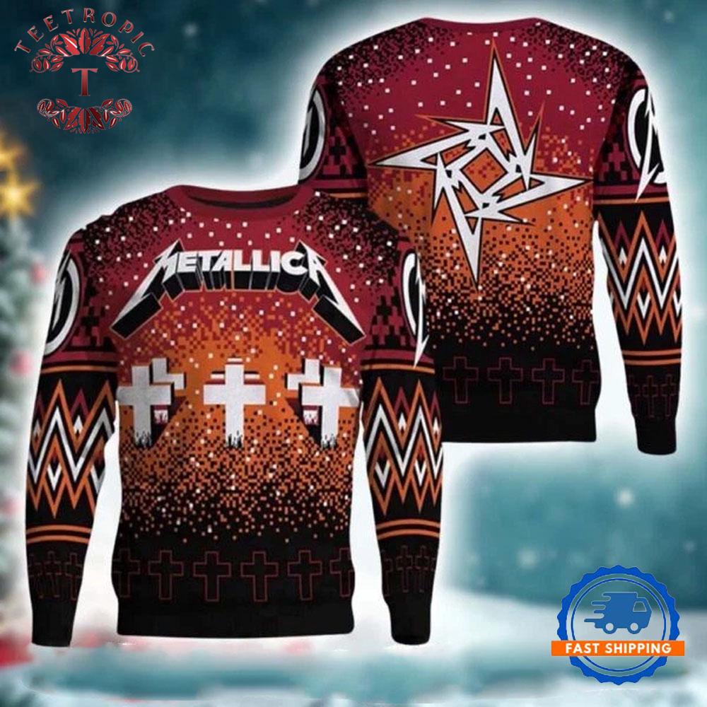 Metallicaa Master Of Puppets Holiday Gift Ugly Christmas Sweater