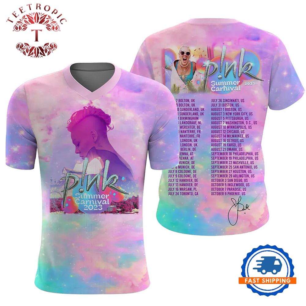Pink Music Festival Summer Canival Tour 3D Shirt