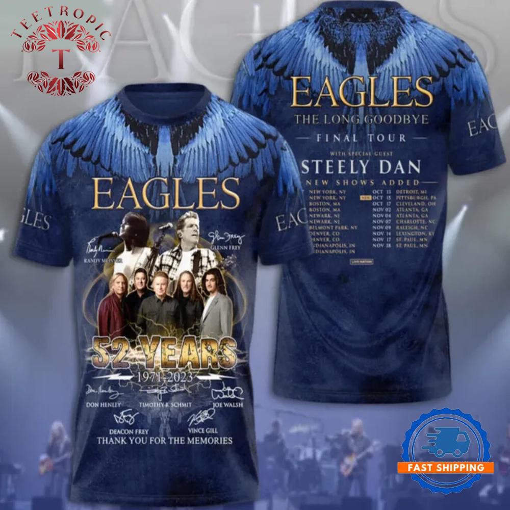 The Eagles The Long Goodbye Final Tour 3D T-Shirt