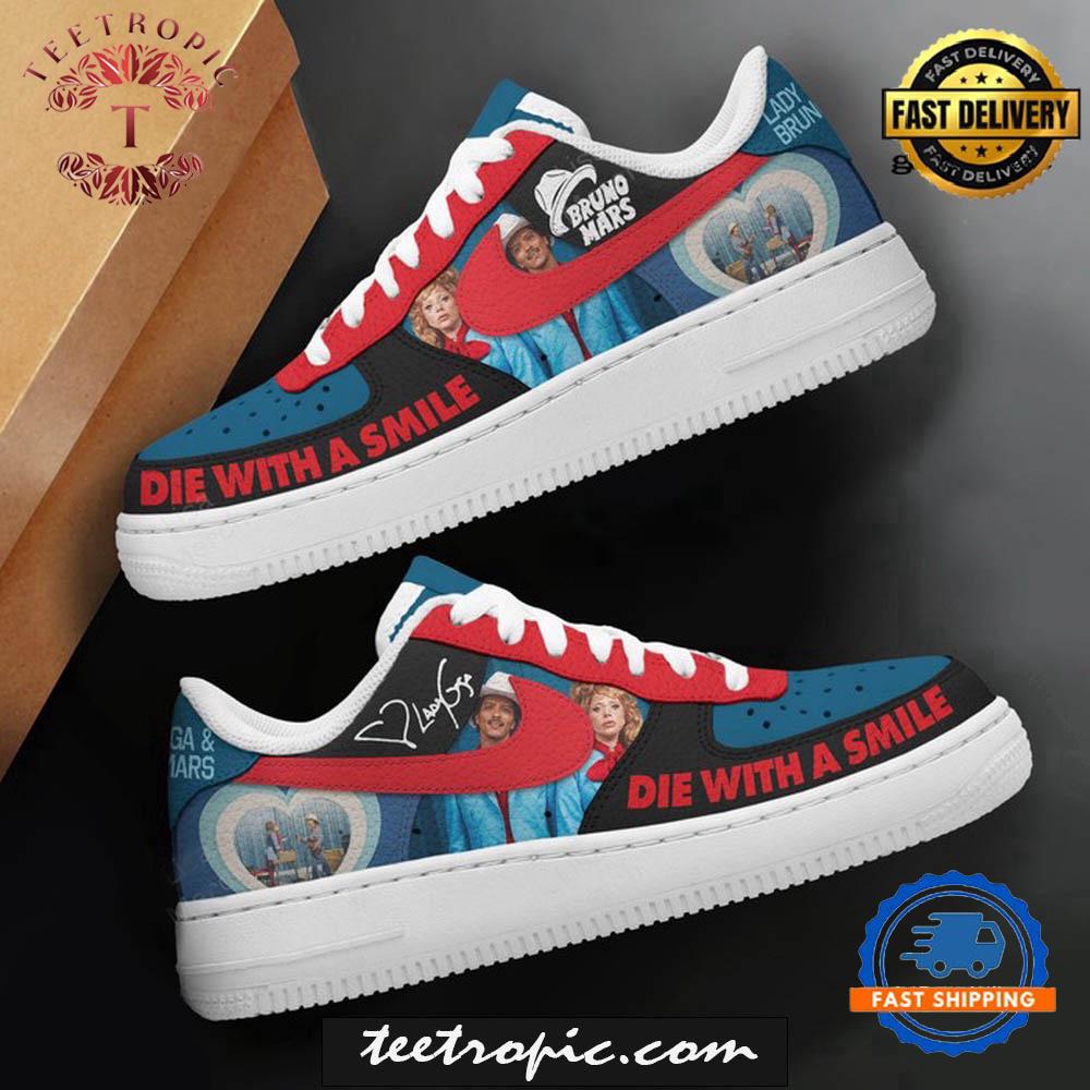 Bruno Mars x Lady Gaga Die With A Smile Special New Air Force 1 Shoes Sneakers