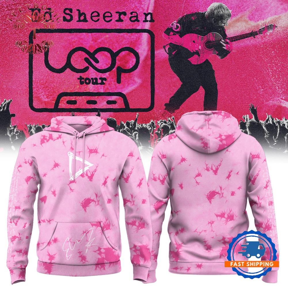 Ed Sheeran The Loop Tour Pink Hoodie
