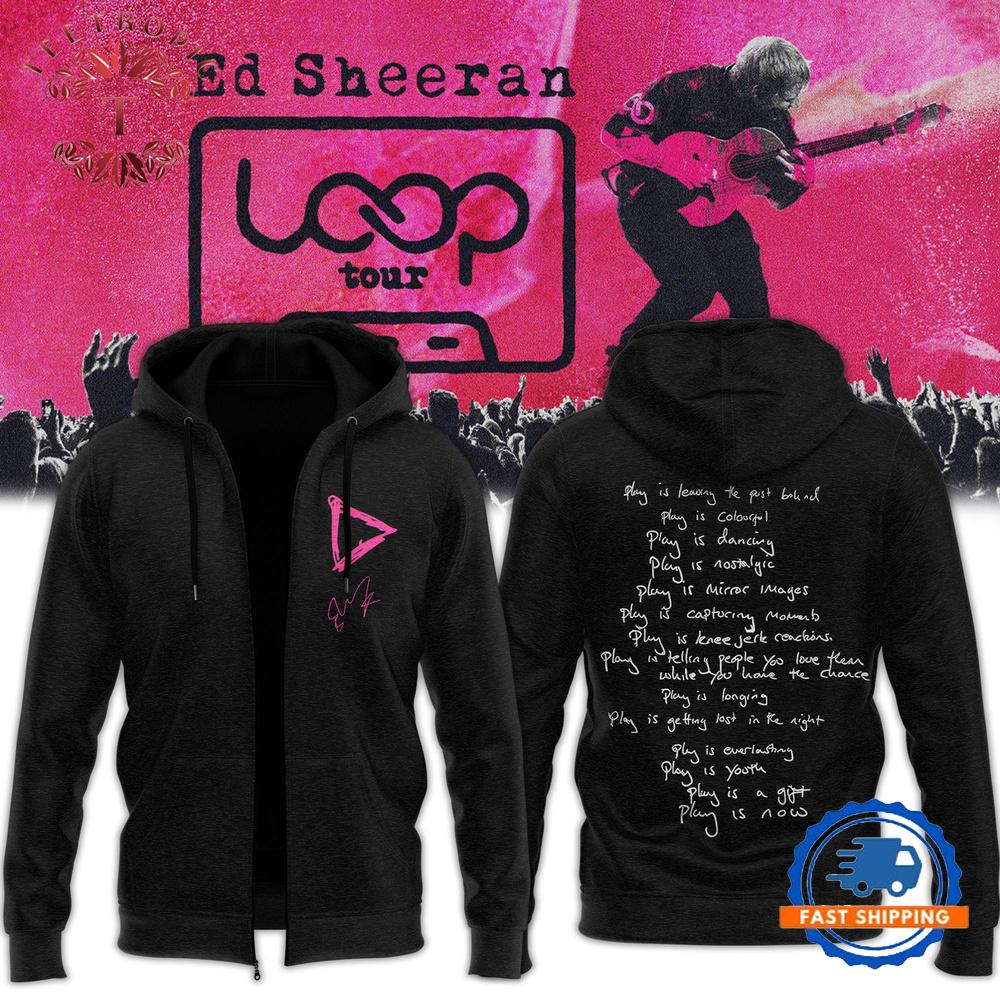 Ed Sheeran The Loop Tour Zip Hoodie