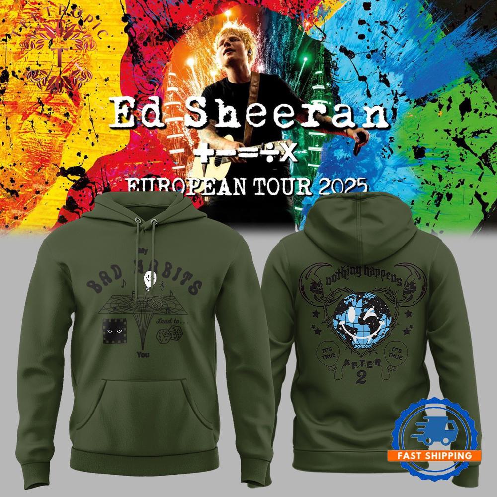 Ed Sheeran The +−=÷× Tour 2025 Navy Hoodie