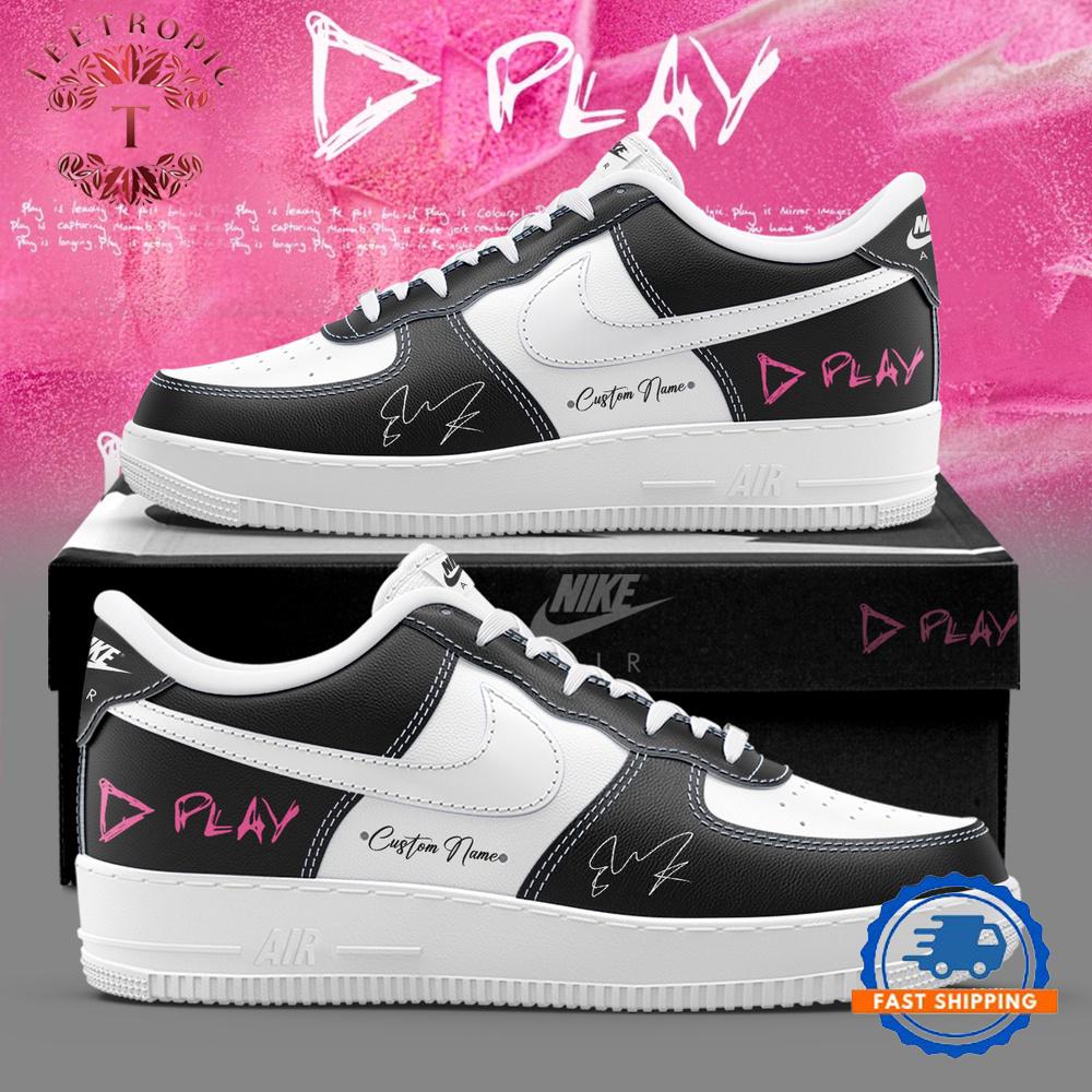 Ed Sheeran The +−=÷× Tour White Black Air Force 1 Shoes Sneaker