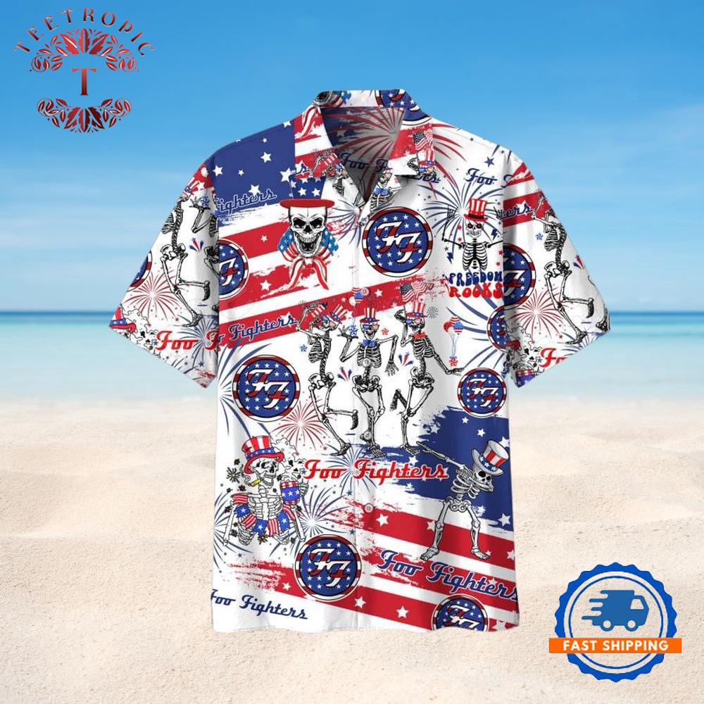 Foo Fighters American Spirit Summer Hawaiian Shirt