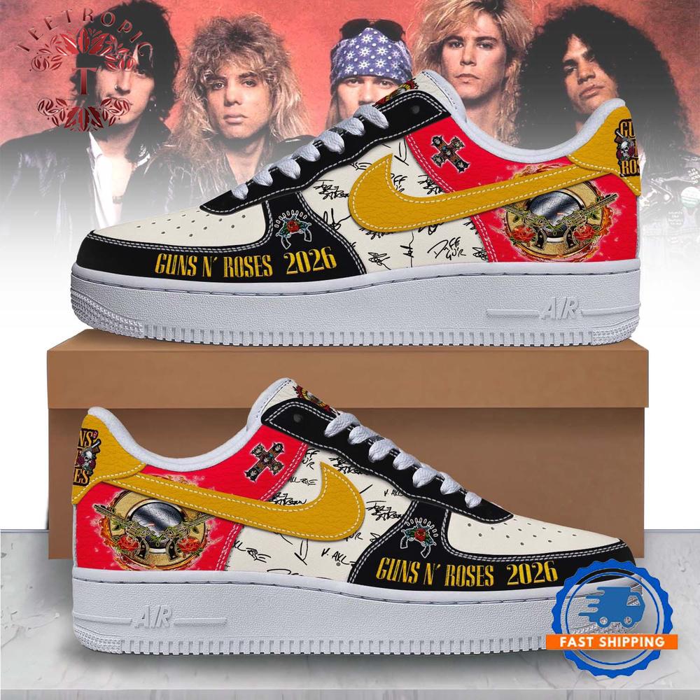 Guns N’ Roses 2026 Signature Air Force 1 Shoes Sneaker