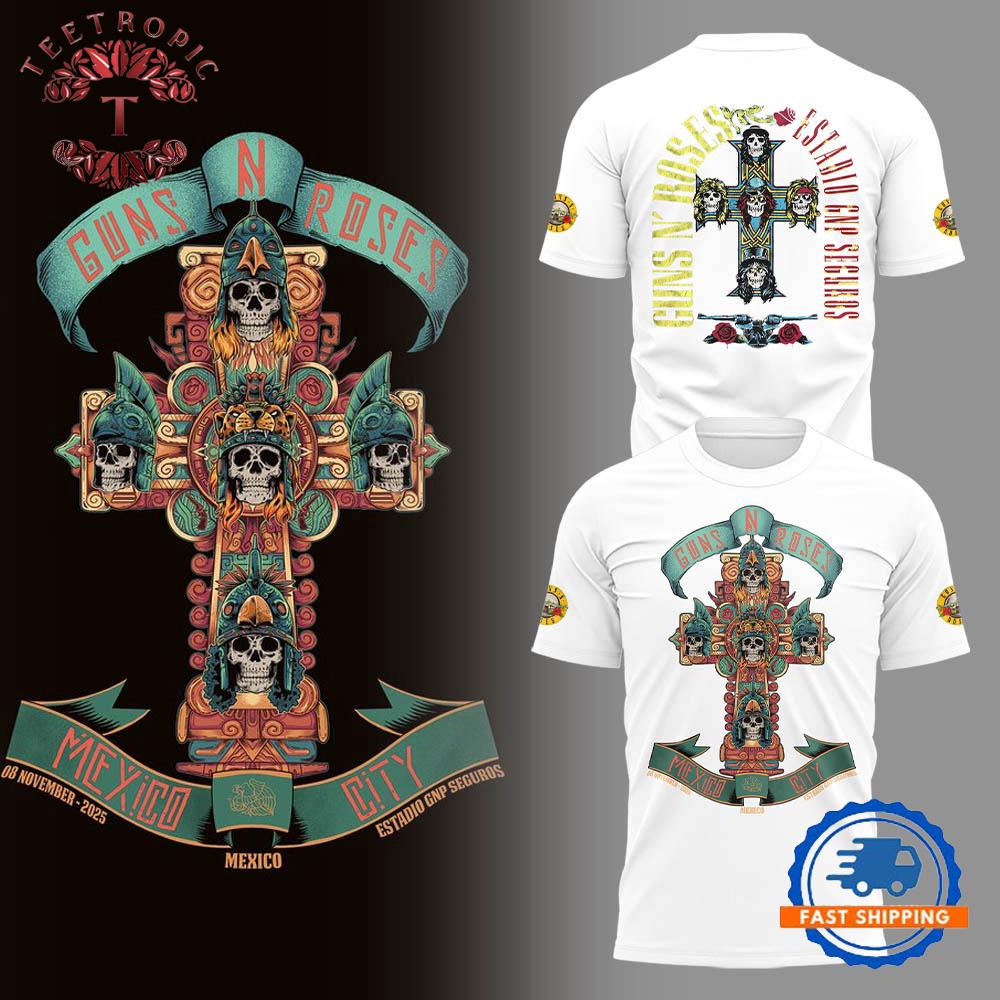 Guns N’ Roses Tour 2025 Peru White T Shirt