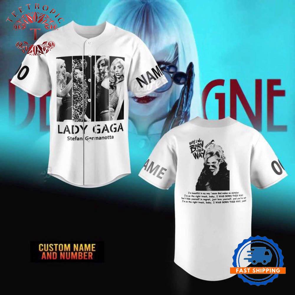 Lady Gaga Born This Way Custom Baseball Jersey