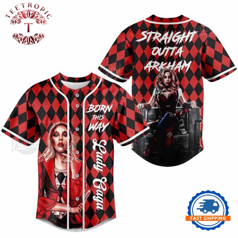 Lady Gaga Born This Way Personalized Baseball Jersey