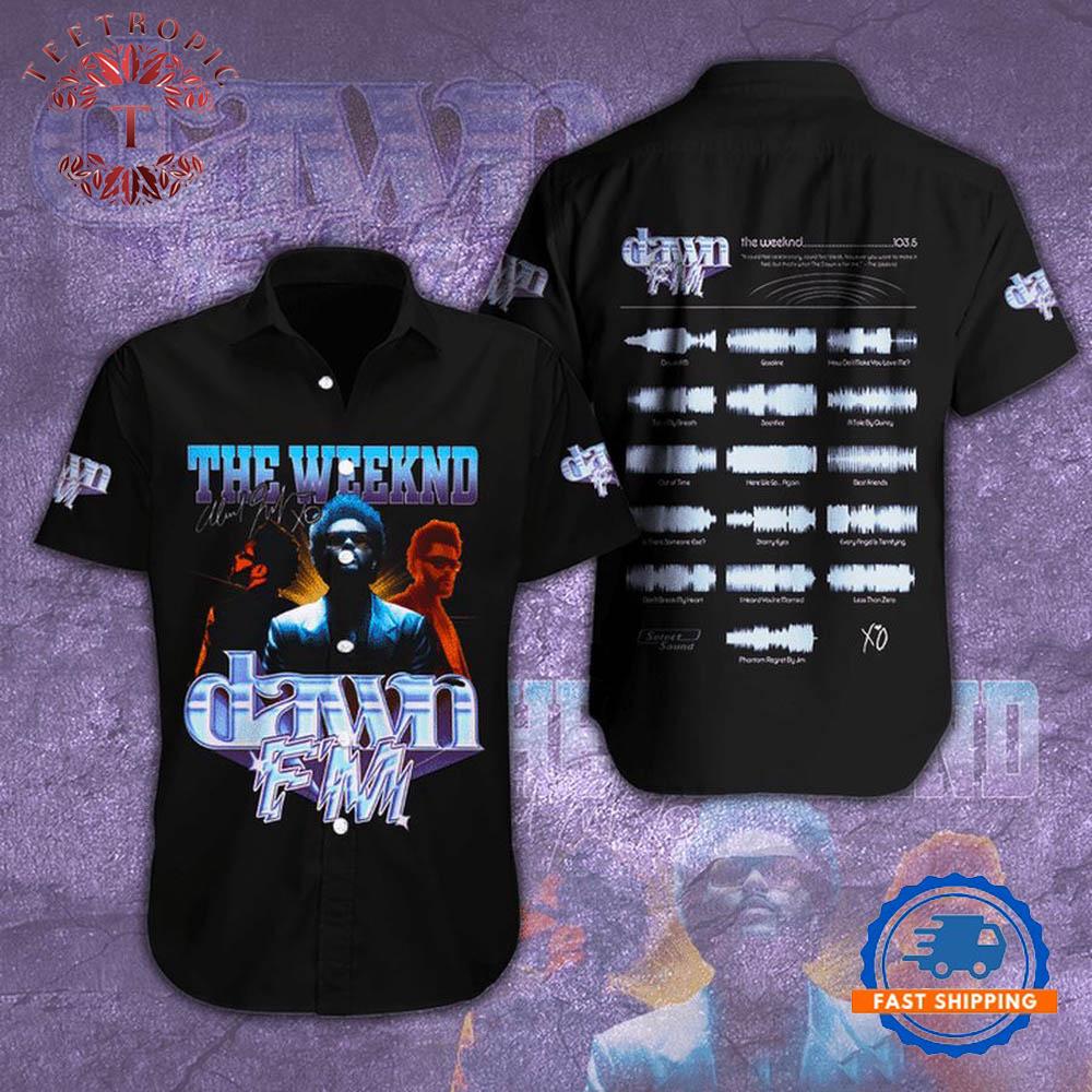 The Weeknd Dawn FM Album Summer Hawaiian shirt