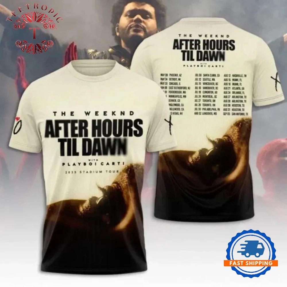 The Weeknds Tour 2025 3D T-Shirt