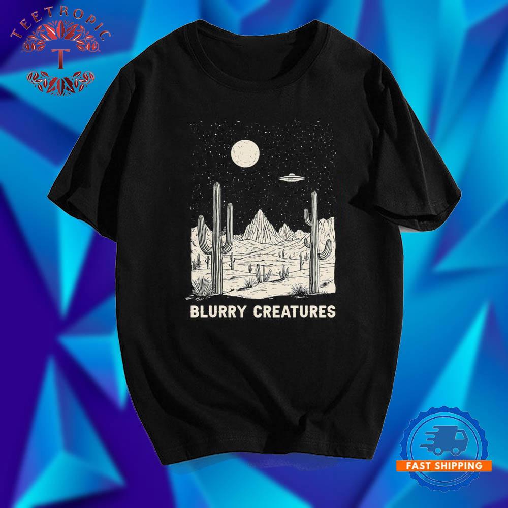 Blurry Creatures Desert Nights UFO T Shirts