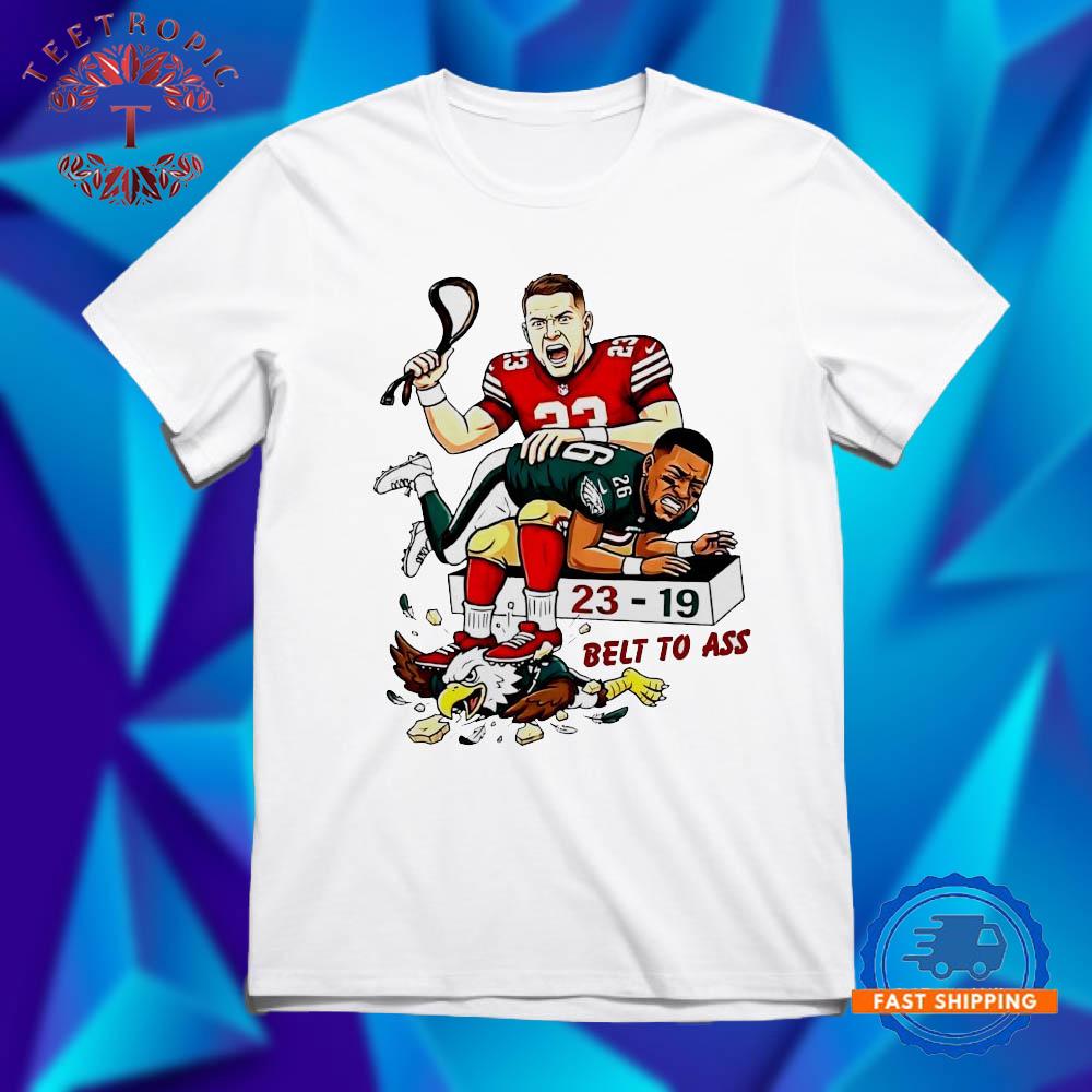Christian Mccaffrey belt to ass Saquon Barkley 23 19 T Shirts