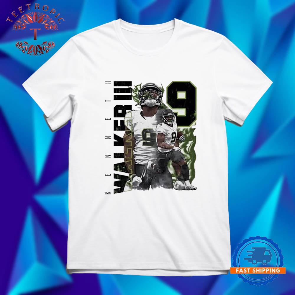 Kenneth Walker III Seattle Seahawks Neon Aura T Shirts
