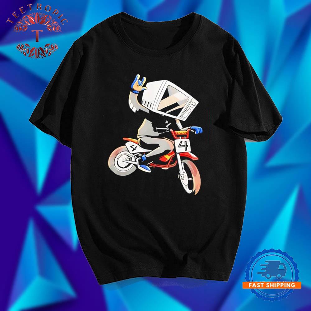 Make The Good Smile Microwave Man Bike T Shirt