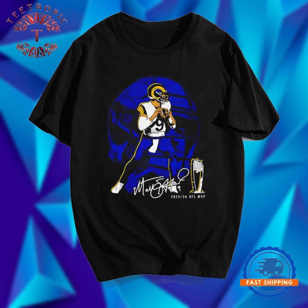 Matthew Stafford player LA Rams 2025-26 NFL MVP signature T Shirts