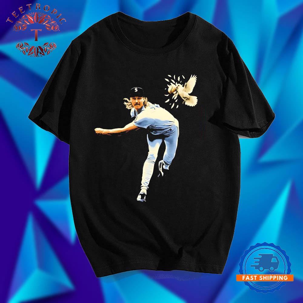 Randy Johnson Seattle Mariners The Bird T Shirts