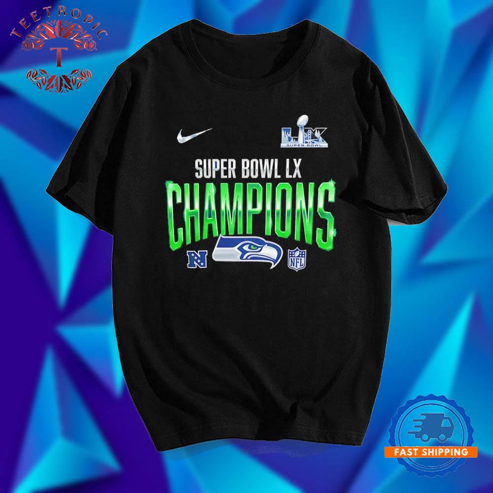 Seattle Seahawks Super Bowl LX Champions 12 T Shirt