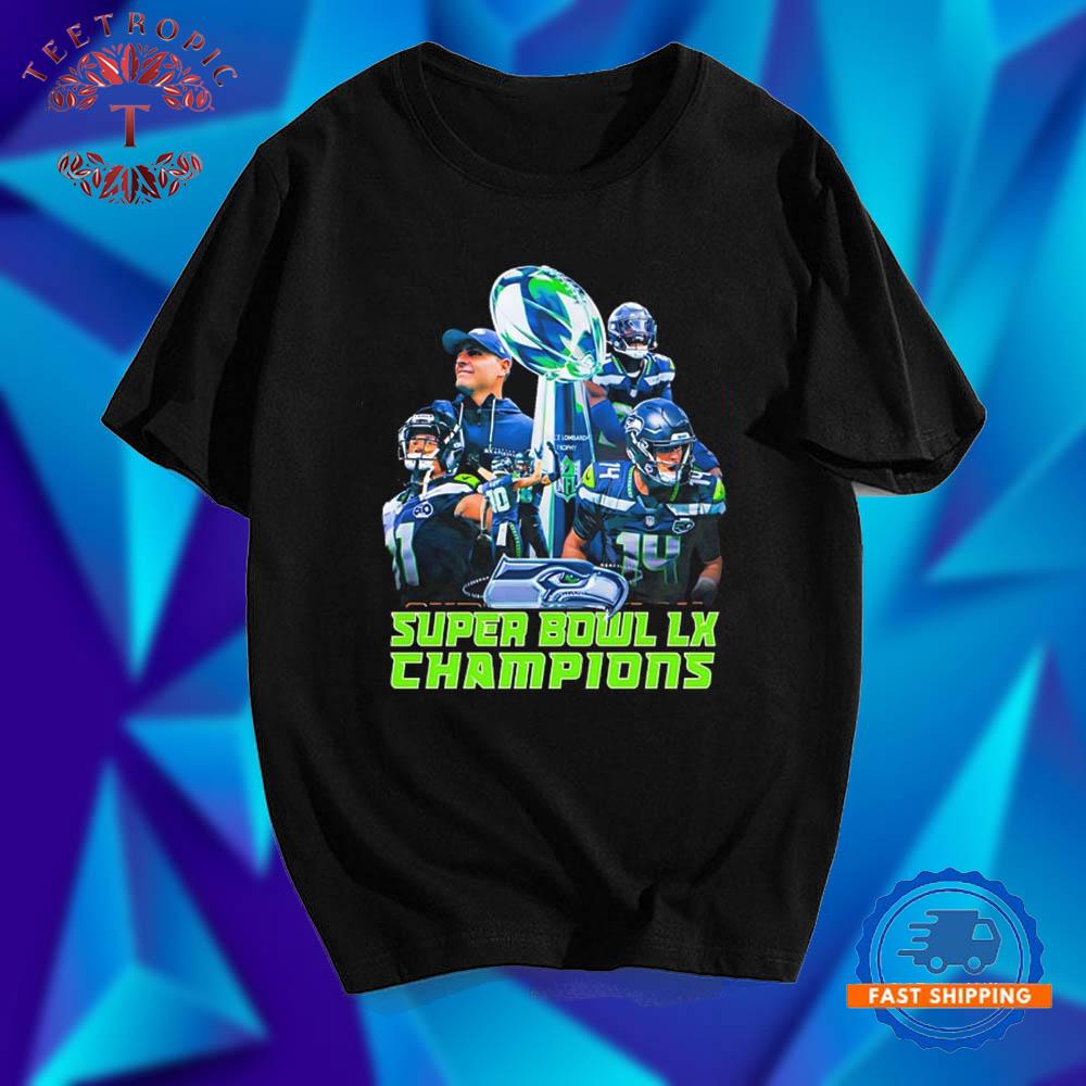 Super Bowl LX Champions Seattle Seahawks trophy T Shirt