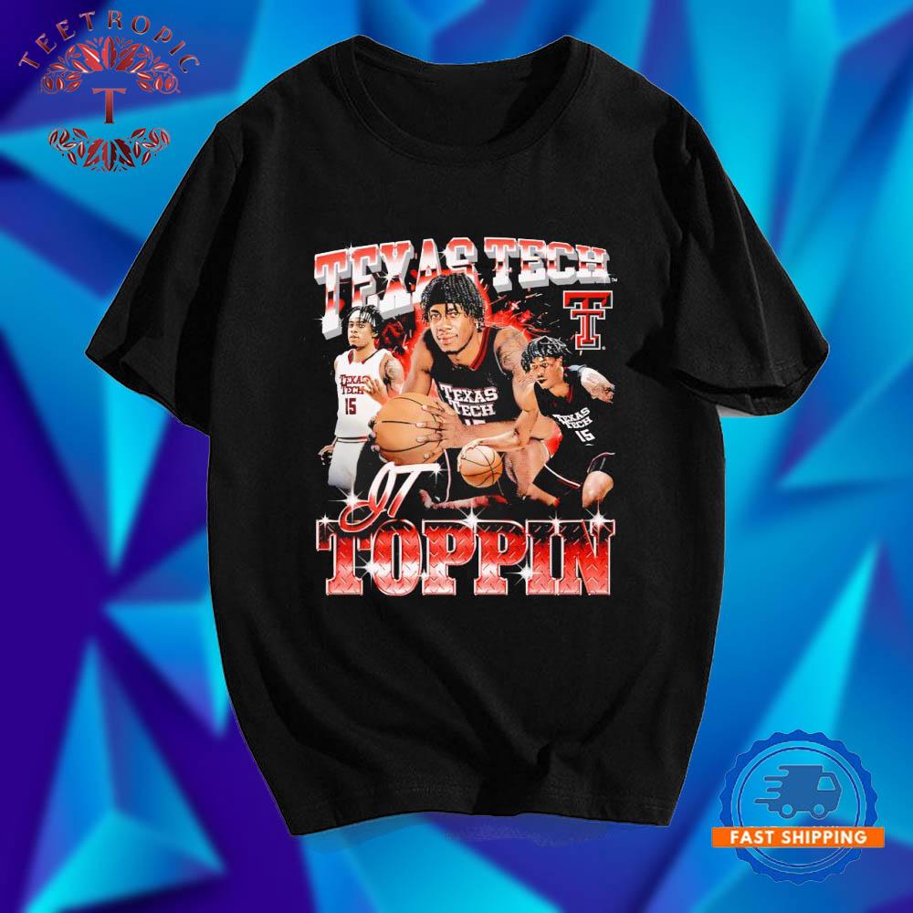 Texas Tech Basketball JT Toppin 90s T Shirts