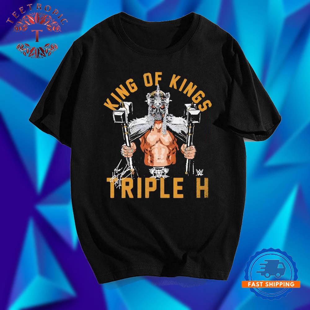 Triple H King Of Kings Pose Signature T Shirts