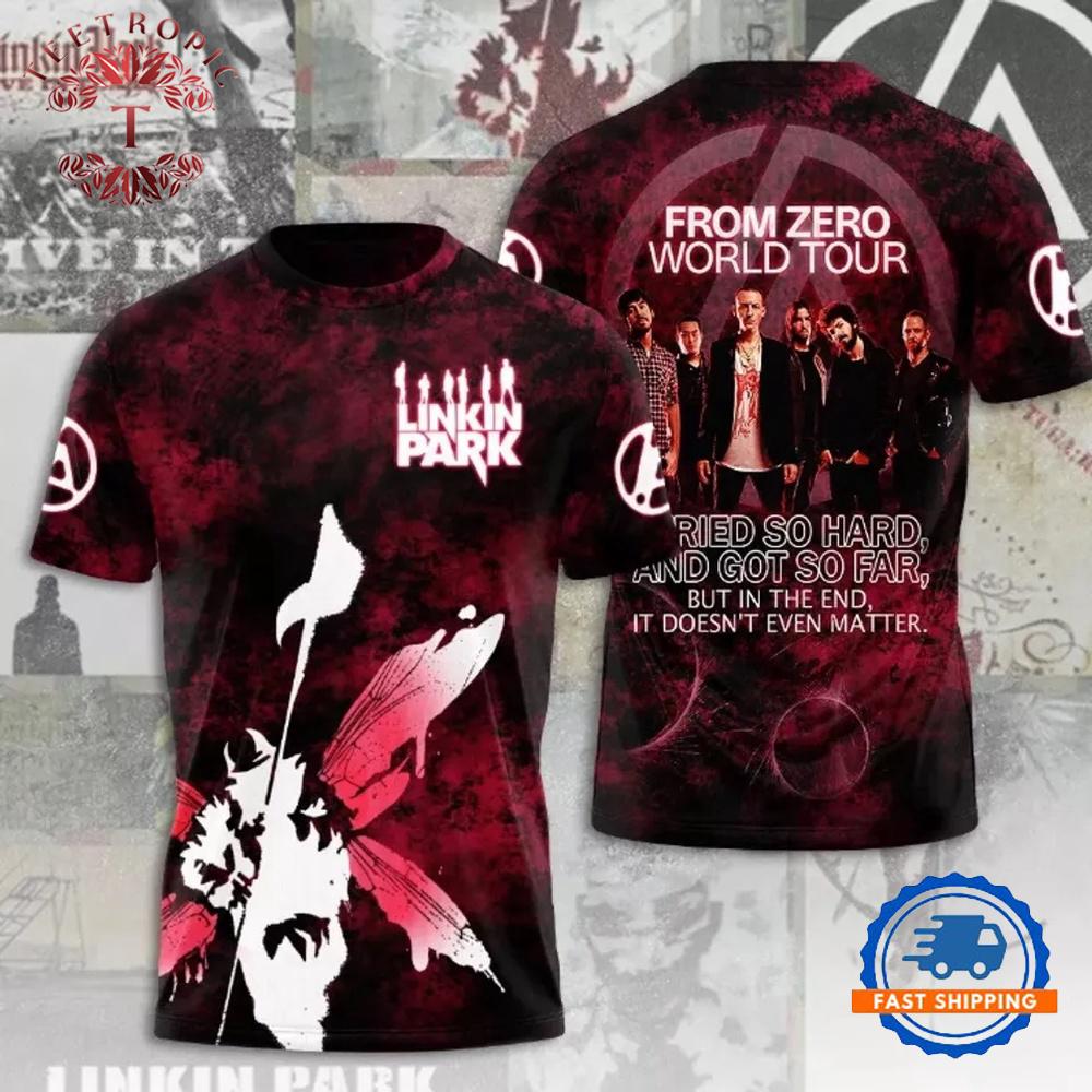 2025 Linkin Park From Zero Tour Framed Photo 3D T Shirt