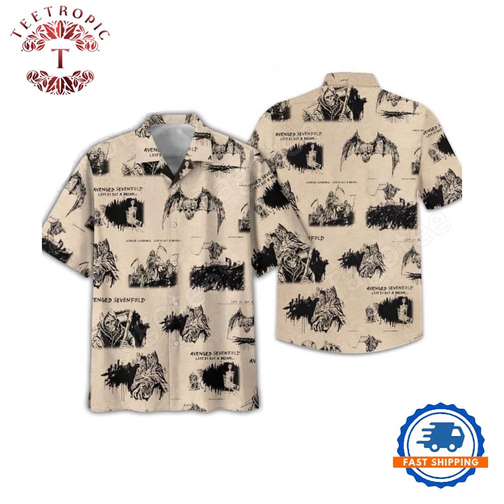 Avenged Sevenfold Life Is But A Dream Beach Hawaiian Shirt
