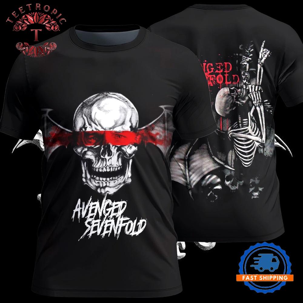Avenged Sevenfold Skull 3D T Shirt
