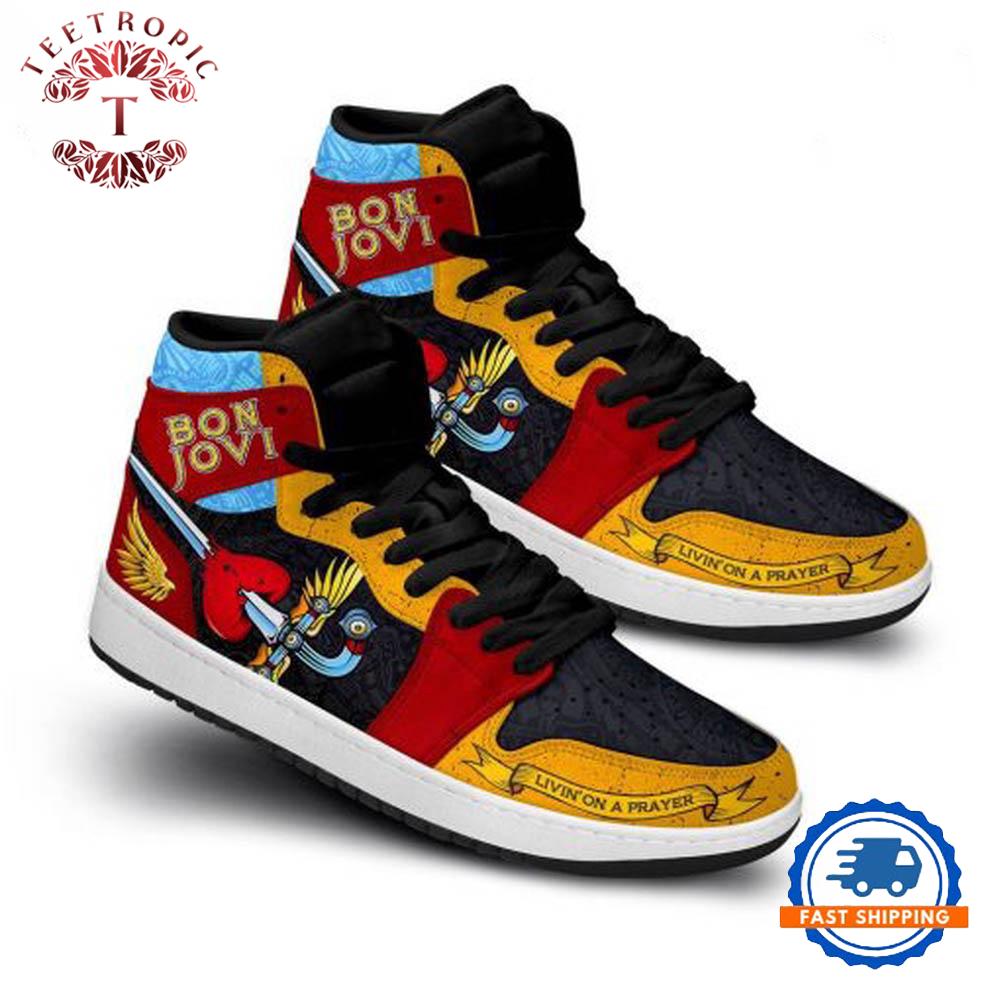 Bon Jovi Air Jordan 1 Hightop Shoes