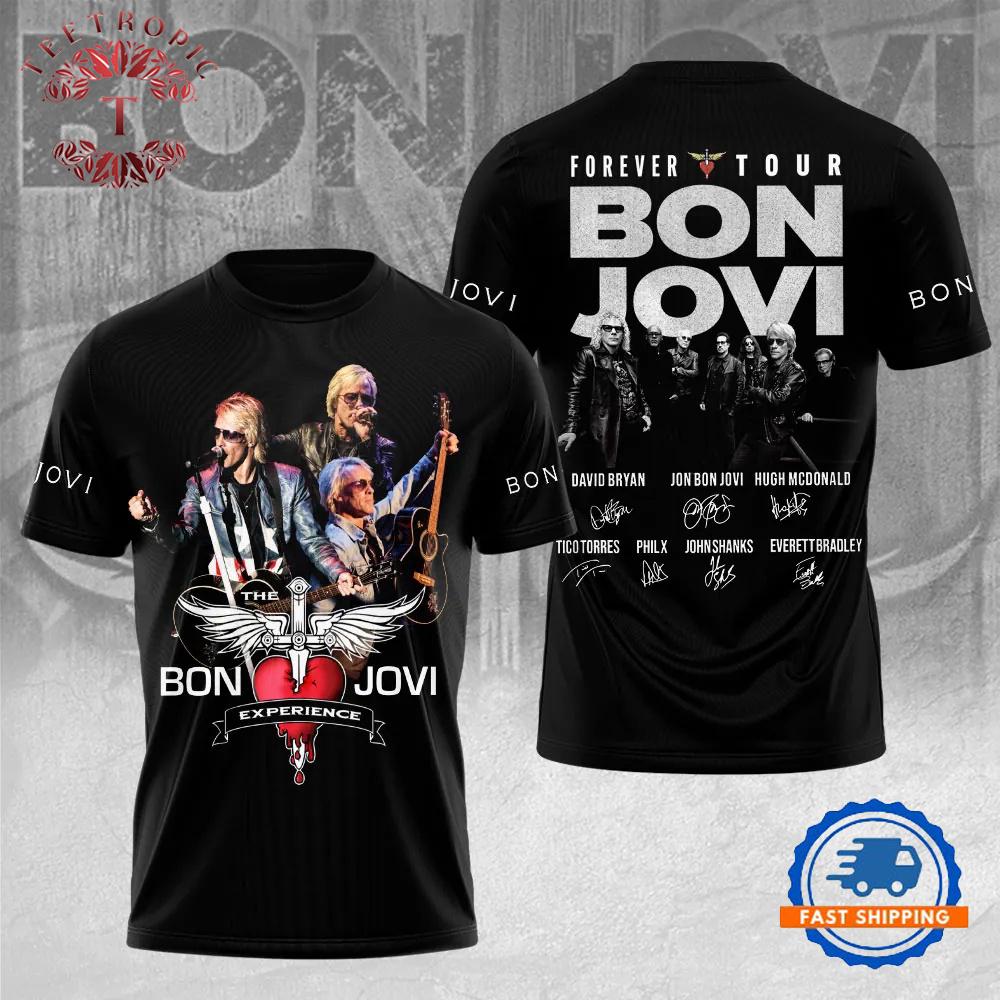 Bon Jovi Classic Rock Fan Favorite 3D Graphic T Shirt