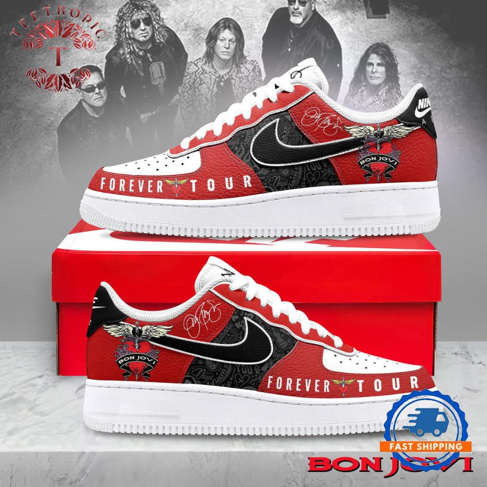 Bon Jovi Forever Tour 2025 Air Force 1 Shoes Sneaker